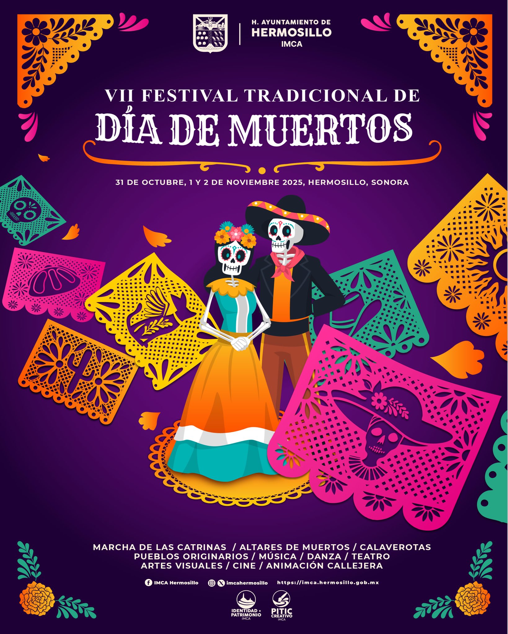 Celebrará Hermosillo el VII Festival Tradicional de Día de Muertos
